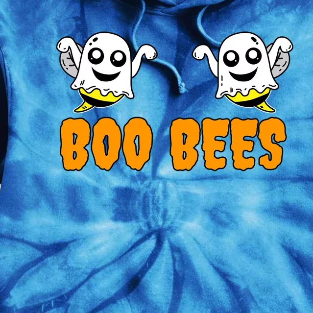 Boo Bees Halloween Ghost Gift Tie Dye Hoodie