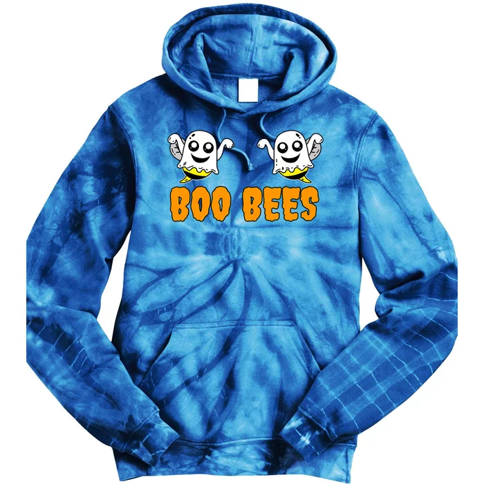 Boo Bees Halloween Ghost Gift Tie Dye Hoodie