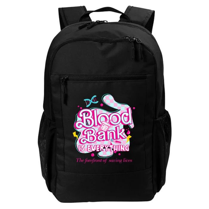 Blood Bank Is Everything Pink Retro Lab Week 2024 Med Tech Daily Commute Backpack