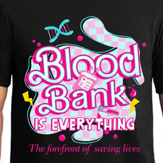 Blood Bank Is Everything Pink Retro Lab Week 2024 Med Tech Pajama Set