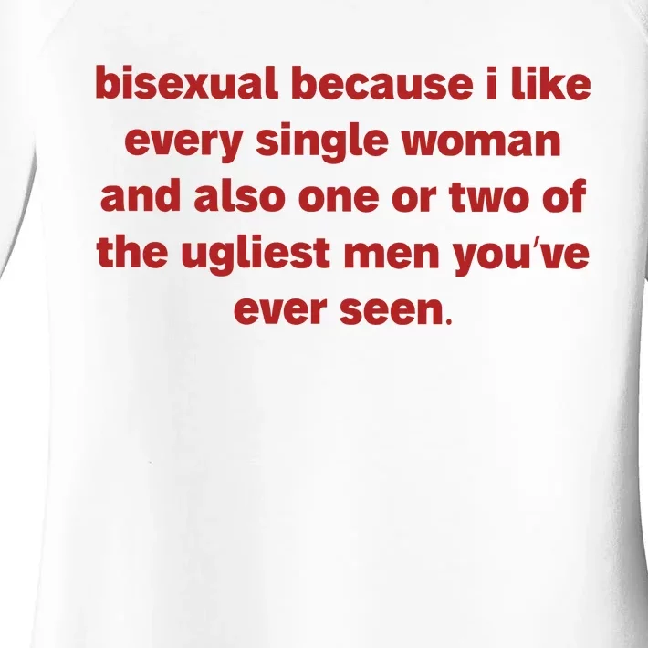 Bisexual Because I Like Every Single Woman Bi Pride Women's Perfect Tri Tunic Long Sleeve Shirt