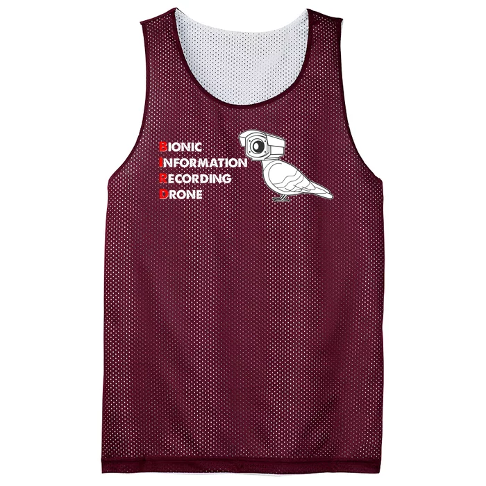 BIRD Bionic Information Recording Drone Mesh Reversible Basketball Jersey Tank