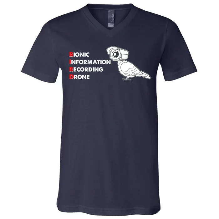 BIRD Bionic Information Recording Drone V-Neck T-Shirt