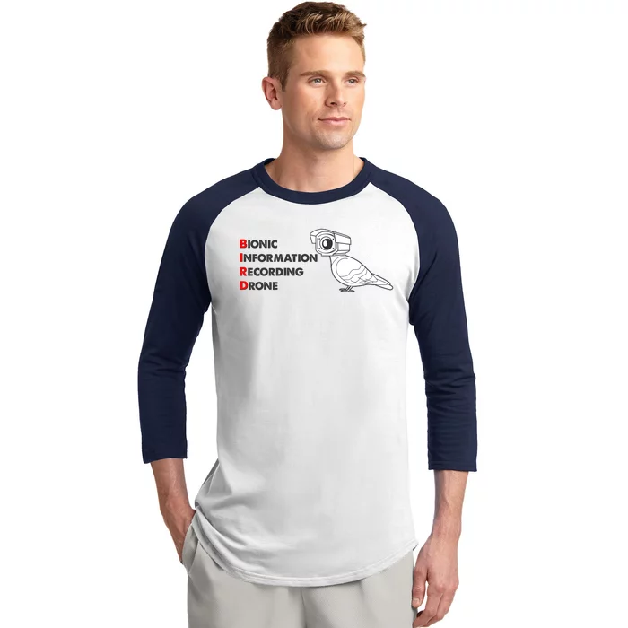 BIRD Bionic Information Recording Drone Baseball Sleeve Shirt