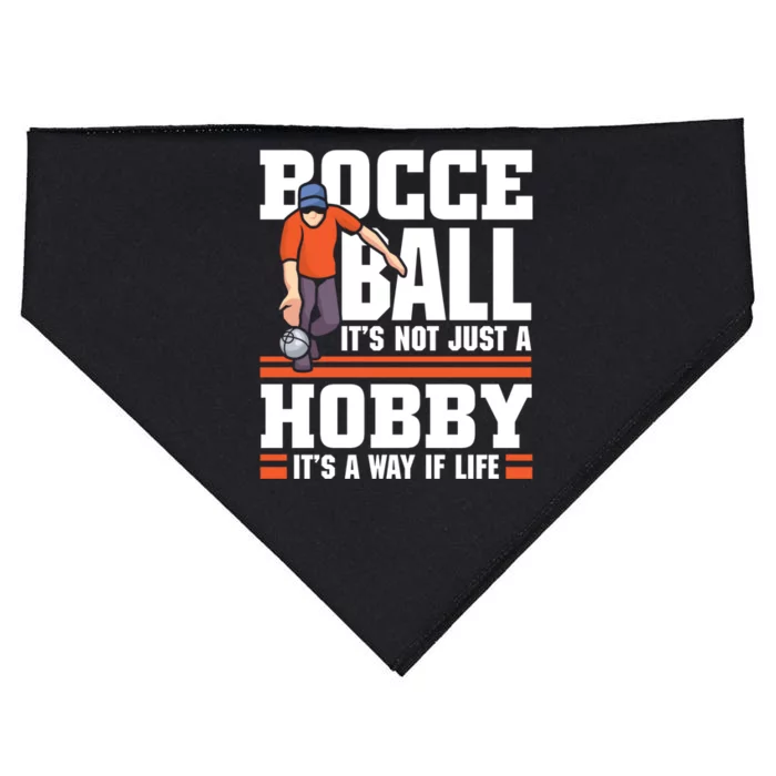 Bocce Ball ItS Not Just A Hobby Bocce Ball Gift USA-Made Doggie Bandana