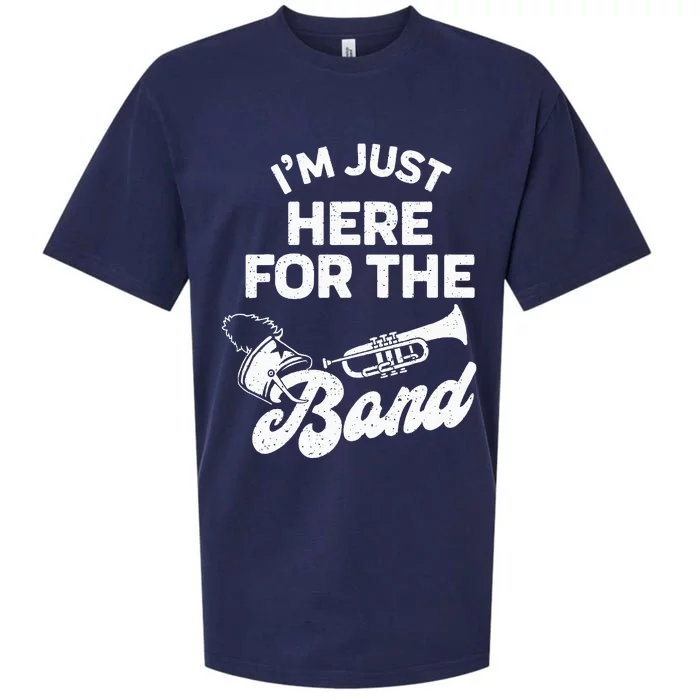 Band Booster Im Just Here For The B.A.N.D Funny Halftime Show Sueded Cloud Jersey T-Shirt