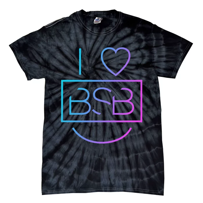 Backstreet Boy I Heart Bsb Tie-Dye T-Shirt