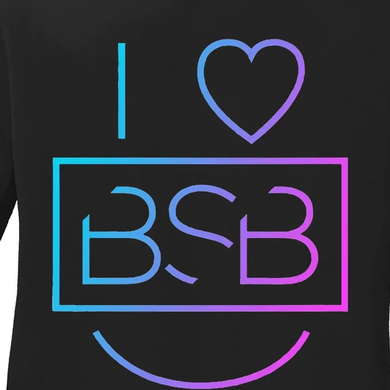 Backstreet Boy I Heart Bsb Ladies Long Sleeve Shirt