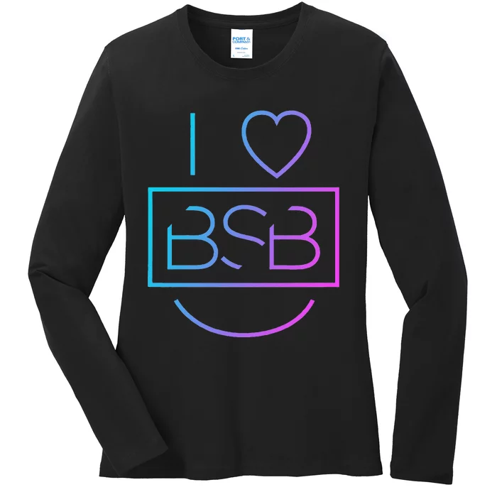 Backstreet Boy I Heart Bsb Ladies Long Sleeve Shirt