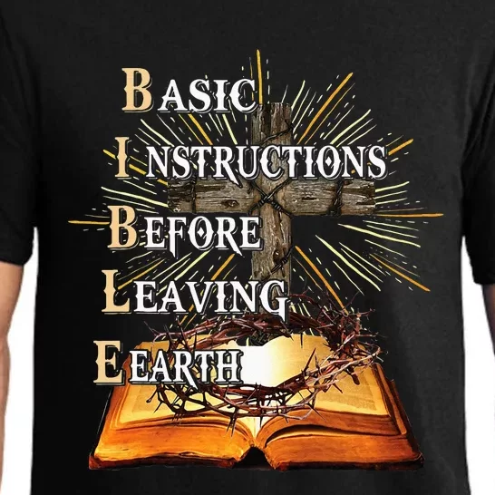 Bible Basic Instructions Before Leaving Earth Christian Pajama Set