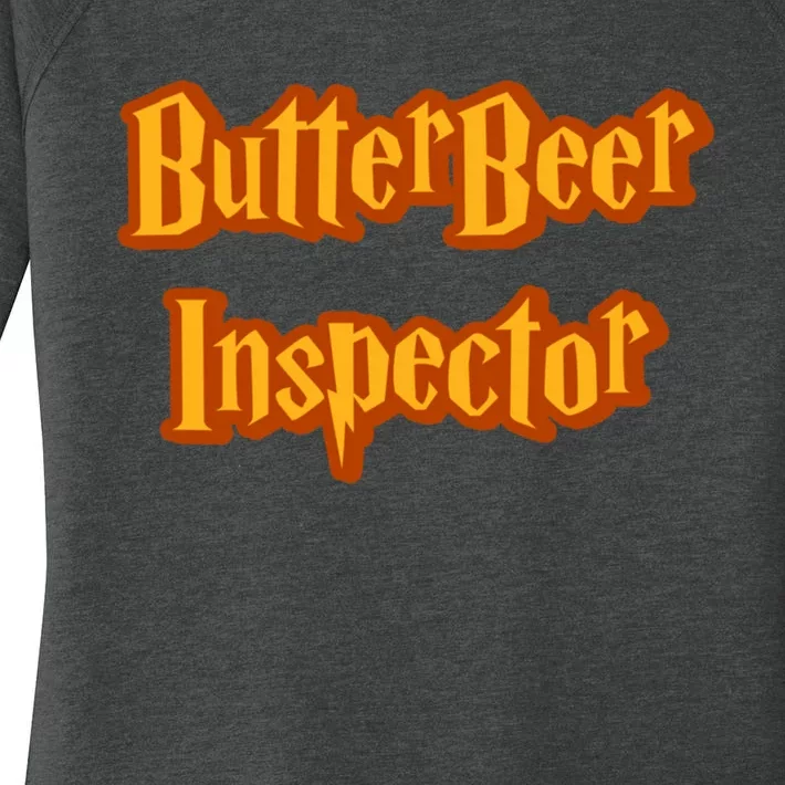 Butter Beer Inspector Beer Drinking Beer Lover Women's Perfect Tri Tunic Long Sleeve Shirt