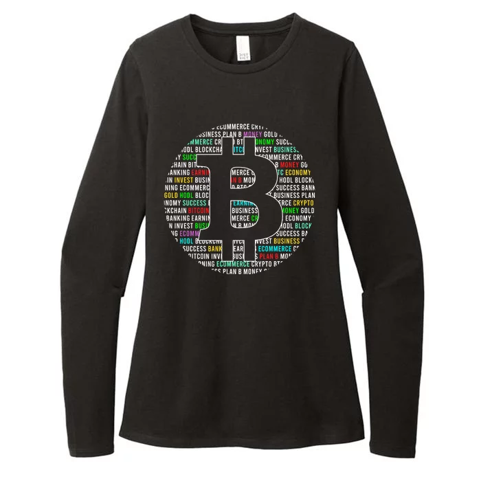 Bitcoin Womens CVC Long Sleeve Shirt