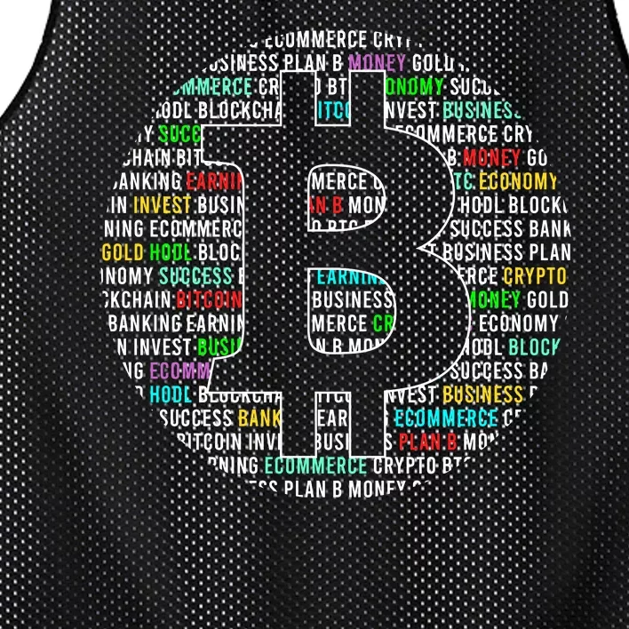 Bitcoin Mesh Reversible Basketball Jersey Tank