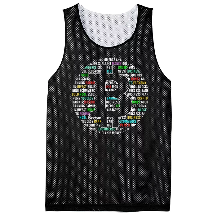 Bitcoin Mesh Reversible Basketball Jersey Tank