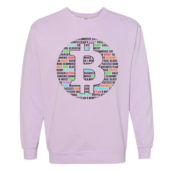 Bitcoin Garment-Dyed Sweatshirt