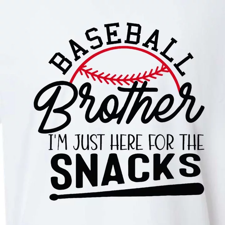 Baseball Brother IM Just Here For The Snacks Sueded Cloud Jersey T-Shirt