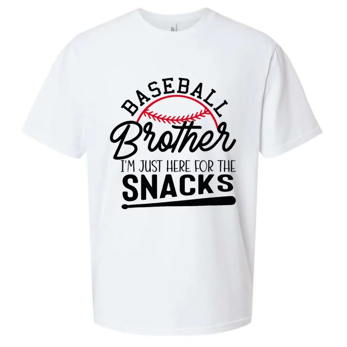 Baseball Brother IM Just Here For The Snacks Sueded Cloud Jersey T-Shirt