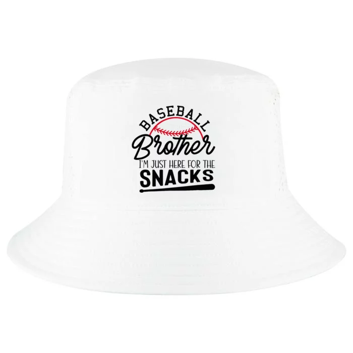 Baseball Brother IM Just Here For The Snacks Cool Comfort Performance Bucket Hat