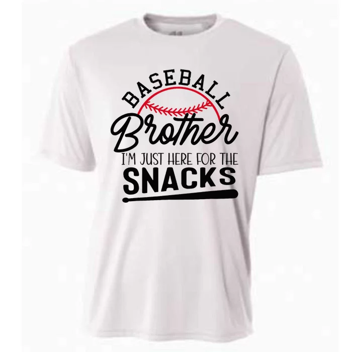 Baseball Brother IM Just Here For The Snacks Cooling Performance Crew T-Shirt