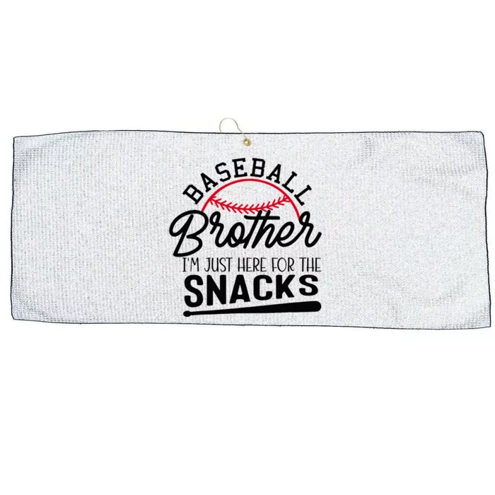 Baseball Brother IM Just Here For The Snacks Large Microfiber Waffle Golf Towel