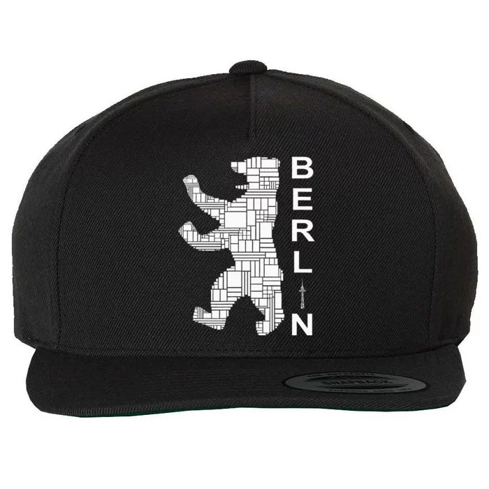 Berlin Bear I Love Berlin Wool Snapback Cap