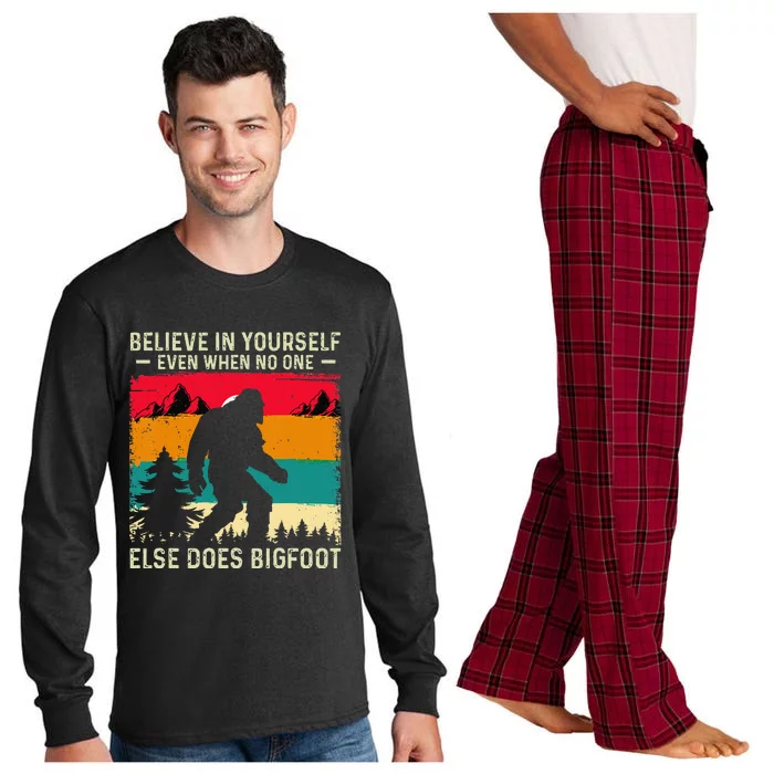 Bigfoot Believe In Yourself Long Sleeve Pajama Set