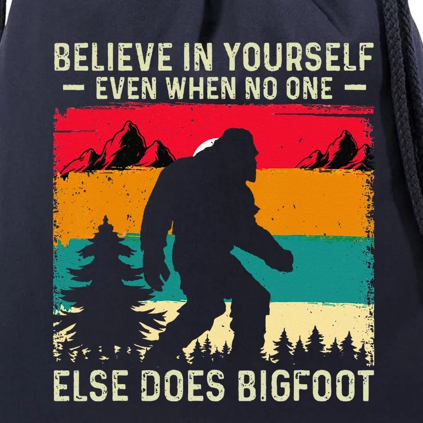 Bigfoot Believe In Yourself Drawstring Bag