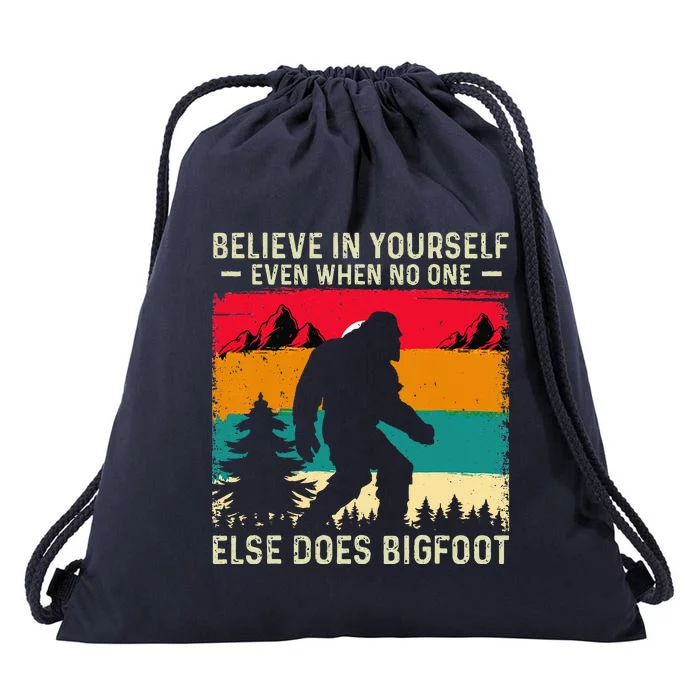 Bigfoot Believe In Yourself Drawstring Bag