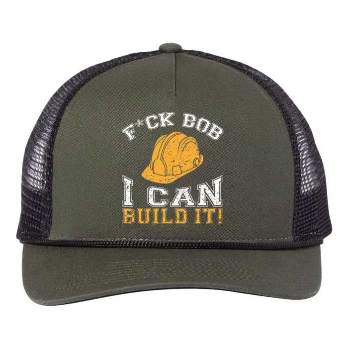 Bob Builder I Funny Construction Worker Retro Rope Trucker Hat Cap