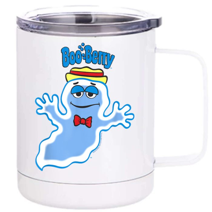 Boo Berry Iconic Blue Ghost Vintage Big Chest Portrait Front & Back 12oz Stainless Steel Tumbler Cup