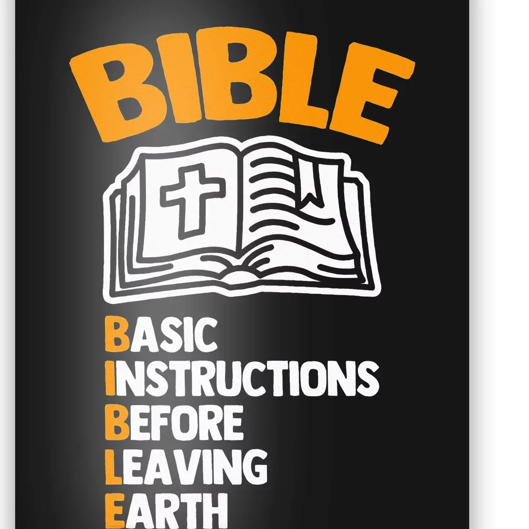 Bible (Basic Instructions Before Leaving Earth) - Catholic Poster