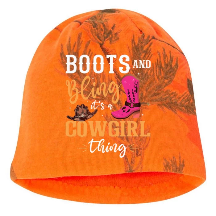 boots & bling it's a cow thing Western Kati - Camo Knit Beanie