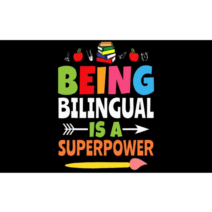 Being Bilingual Is A Superpower Back To School ESL Teacher Bumper Sticker