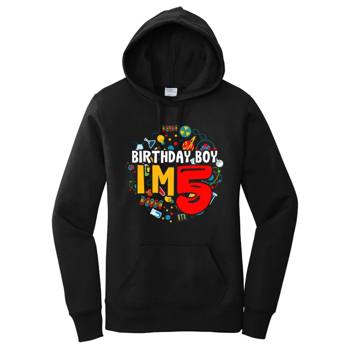 Birthday Boy IM 5 Years Old Gifts 5th Birthday Women's Pullover Hoodie