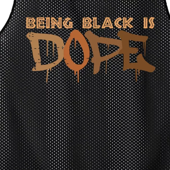 Being Black Is Dope History Month African American Mesh Reversible Basketball Jersey Tank