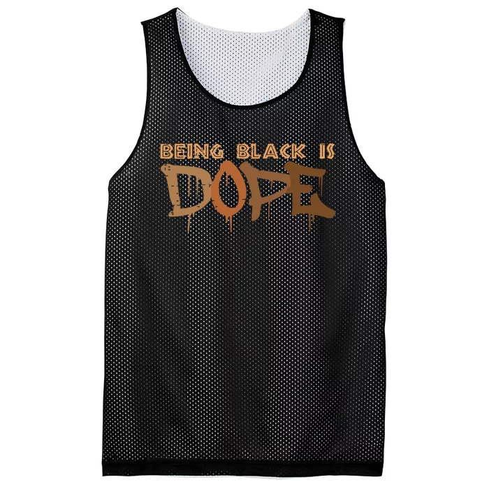 Being Black Is Dope History Month African American Mesh Reversible Basketball Jersey Tank