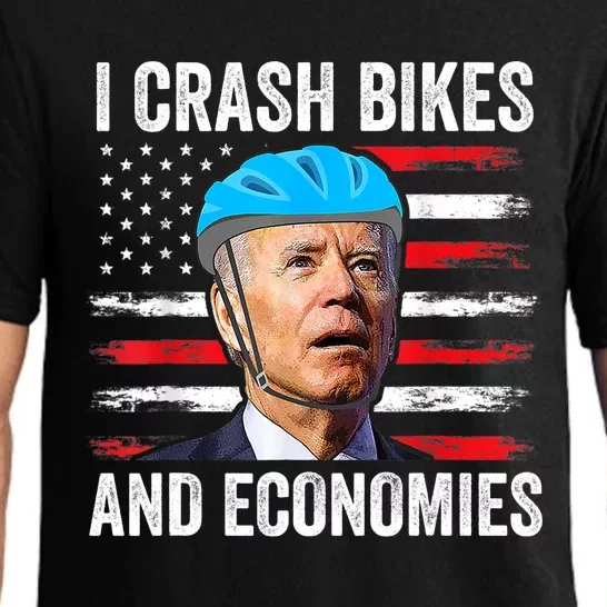 Biden Bicycle I Crash Bikes And Economies Pajama Set