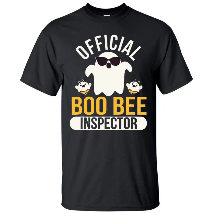 Boo Bee Inspector Halloween Humor Funny Ghost Tall T-Shirt