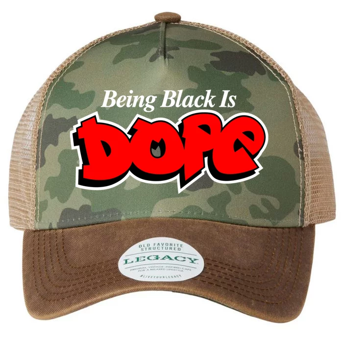 Being Black Is Dope African American Afrocentric History Gift Legacy Tie Dye Trucker Hat