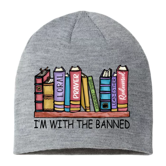 Banned Books I'm With The Banned Banned Books Reading Books 8 1/2in Sustainable Knit Beanie