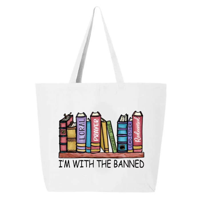 Banned Books I'm With The Banned Banned Books Reading Books 25L Jumbo Tote