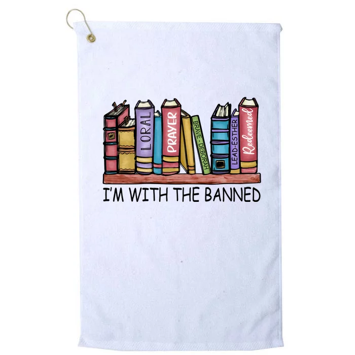 Banned Books I'm With The Banned Banned Books Reading Books Platinum Collection Golf Towel