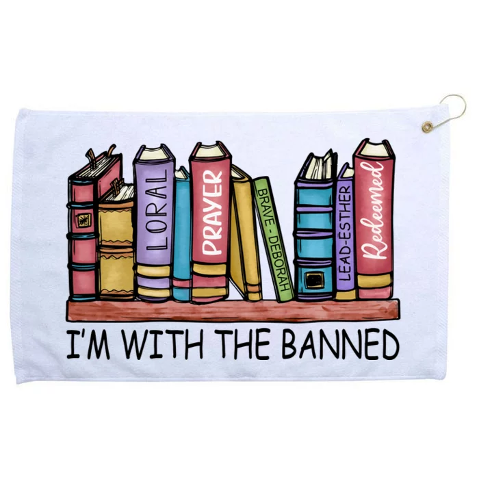 Banned Books I'm With The Banned Banned Books Reading Books Grommeted Golf Towel