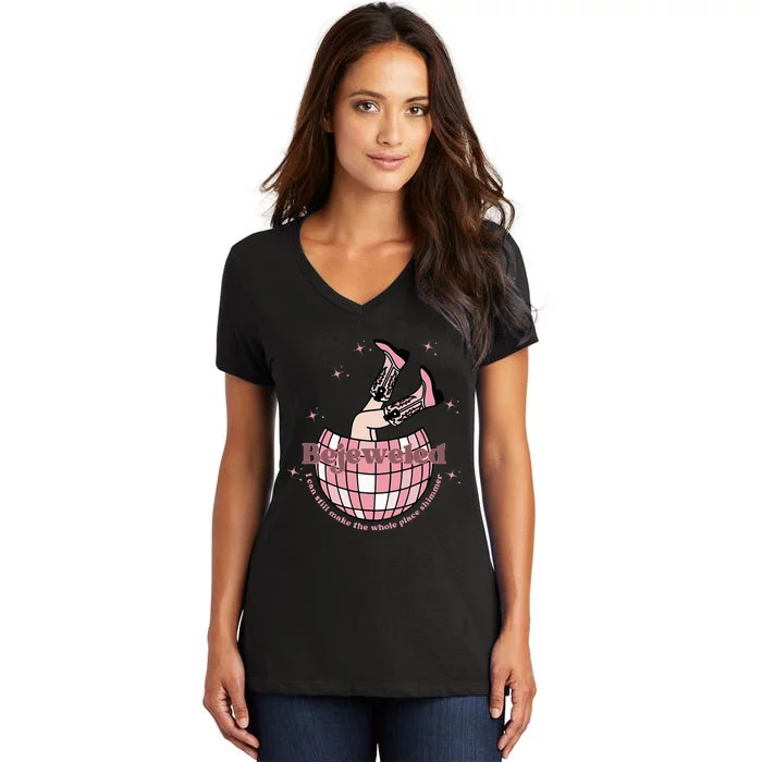 Best Believe Im Still Bejeweled Women's V-Neck T-Shirt