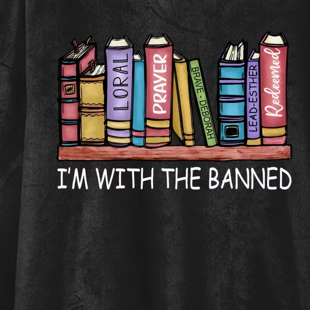 Banned Books I'm With The Banned Banned Books Reading Books Hooded Wearable Blanket