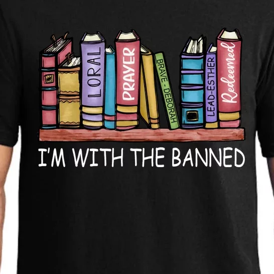 Banned Books I'm With The Banned Banned Books Reading Books Pajama Set