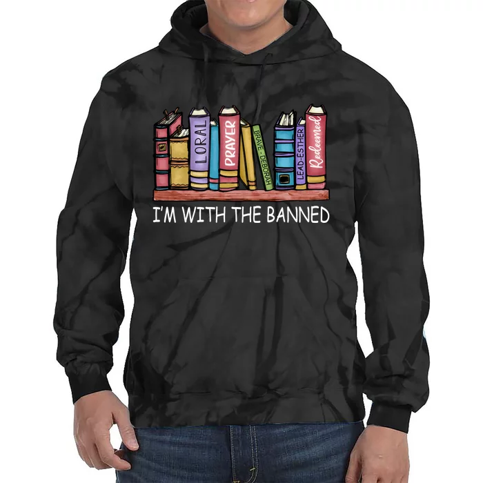 Banned Books I'm With The Banned Banned Books Reading Books Tie Dye Hoodie