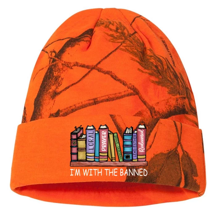 Banned Books I'm With The Banned Banned Books Reading Books Kati - 12in Camo Beanie