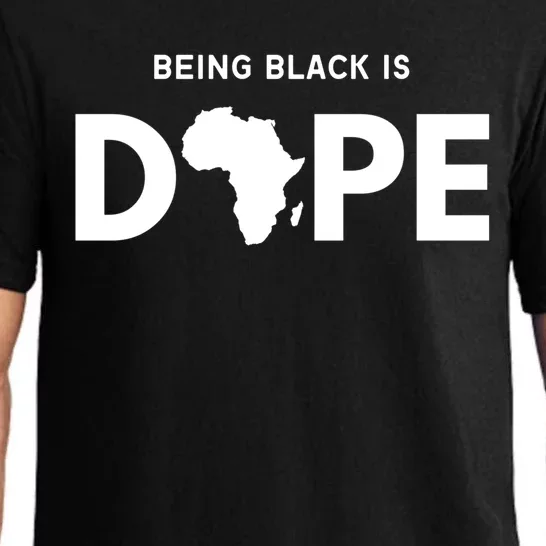 Being Black Is Dope Black Pride Melanin African American Gift Pajama Set