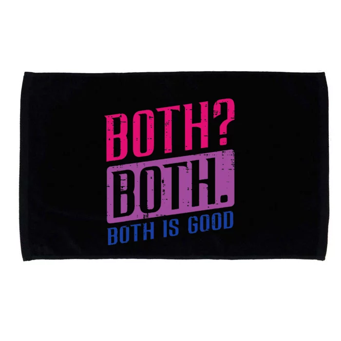 Bisexual Both Is Good Funny Bi Pride Flag Lgbtq Microfiber Hand Towel